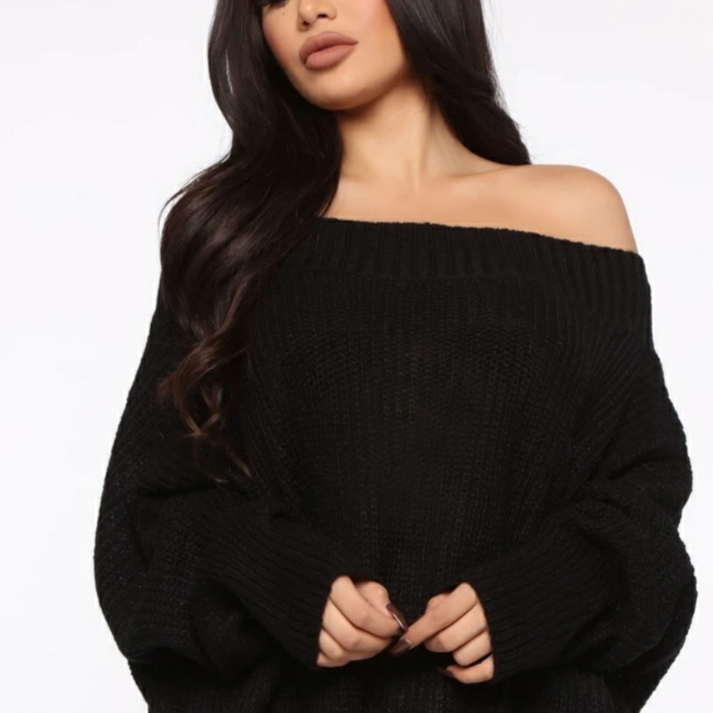 Off the shoulder sweater